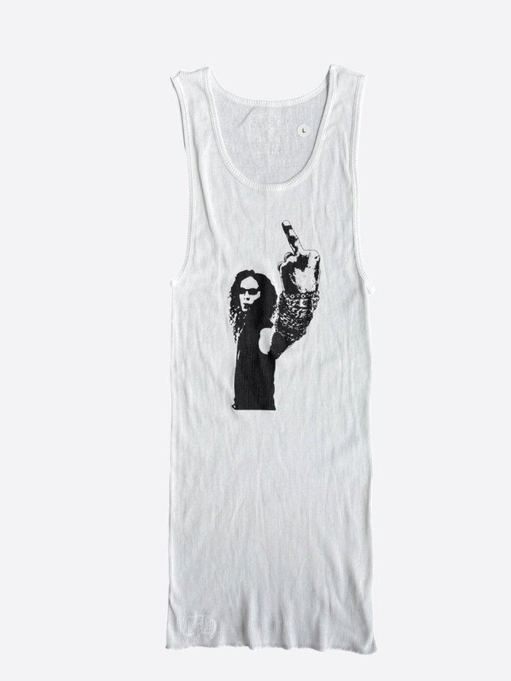 Chrome Hearts White & Black Richard Stark Graphic Tank Top